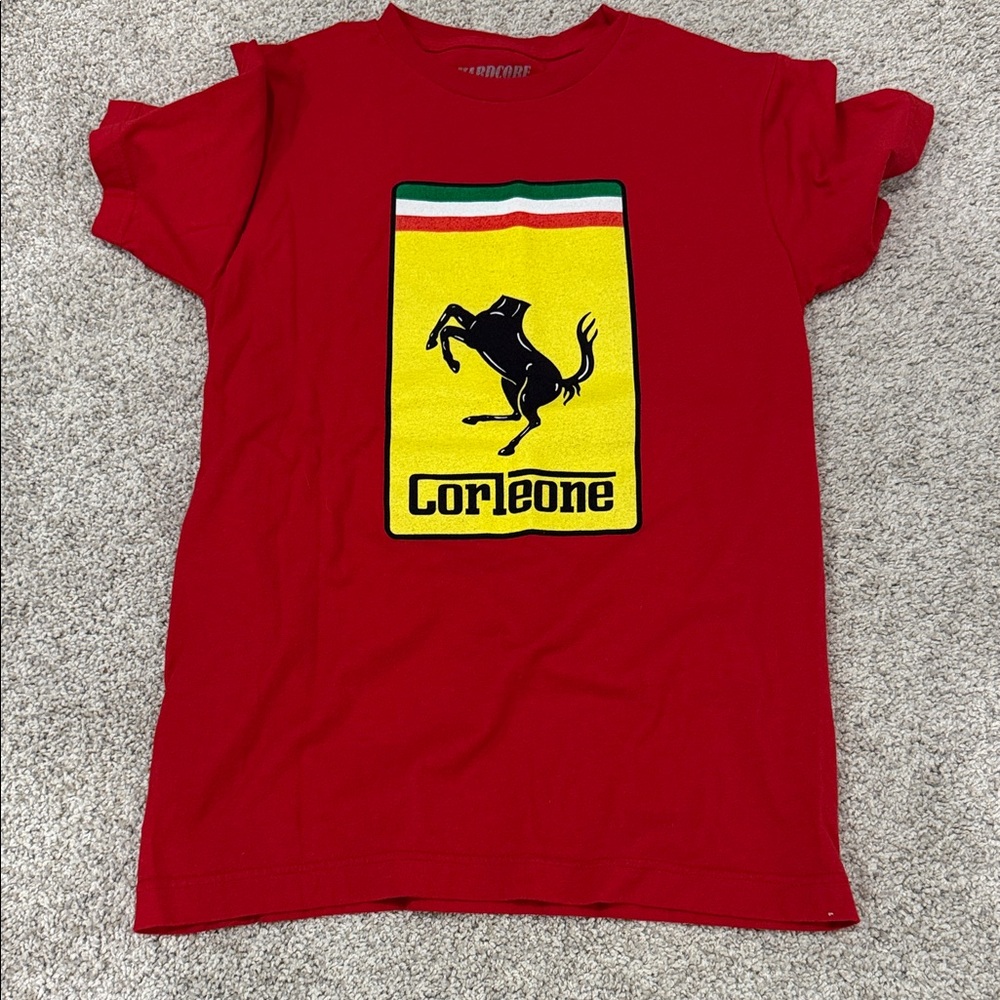 Red Short Sleeve Graphic Tee for Women